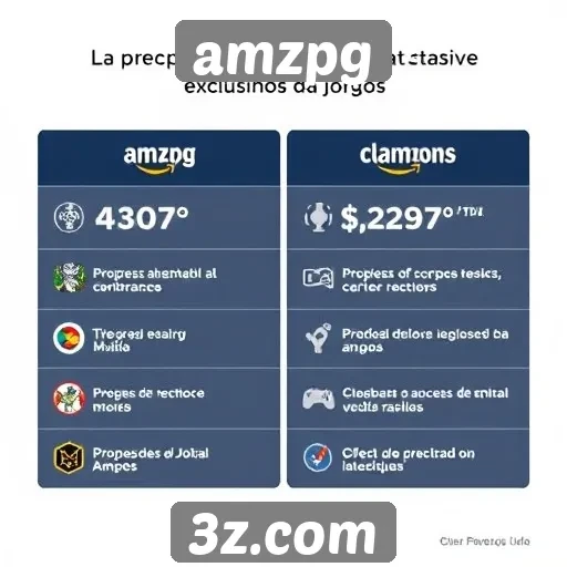 Comparativo entre amzpg e outras plataformas de jogos